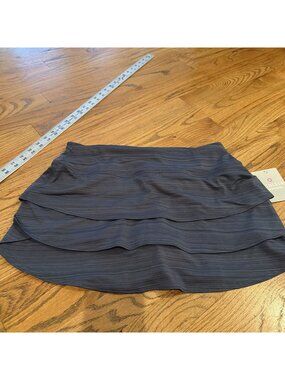 ATHLETA WOMENS SKORT STRIPE SWAGGER SMALL NEW BLUE